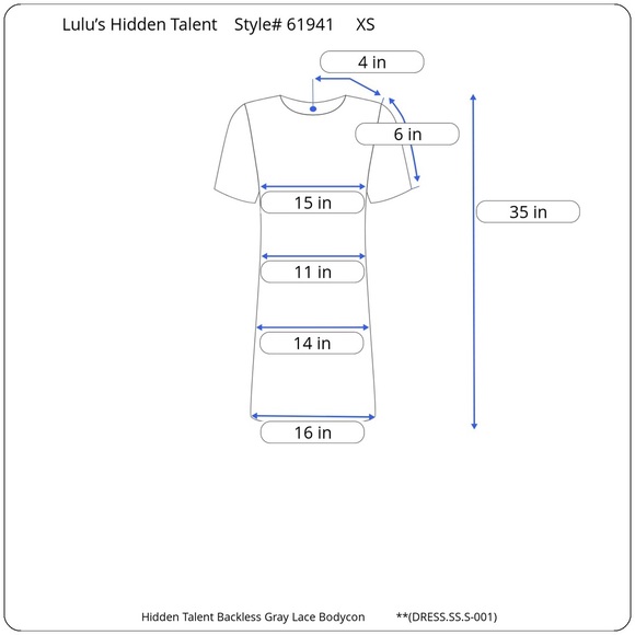 Lulu’s Hidden Talent Backless Gray Dress - size XS - Picture 10 of 13